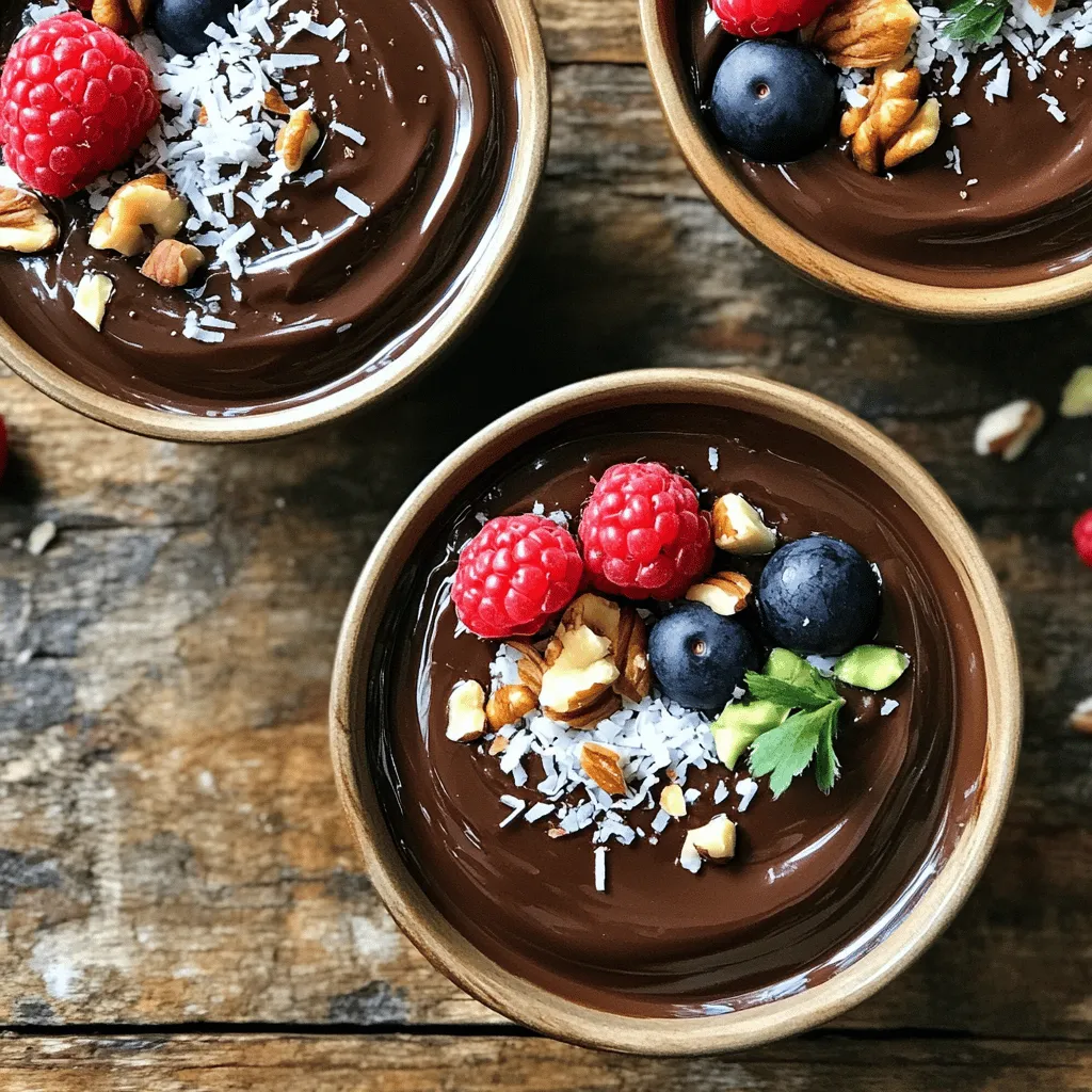 Avocado Chocolate Pudding Creamy and Rich Delight