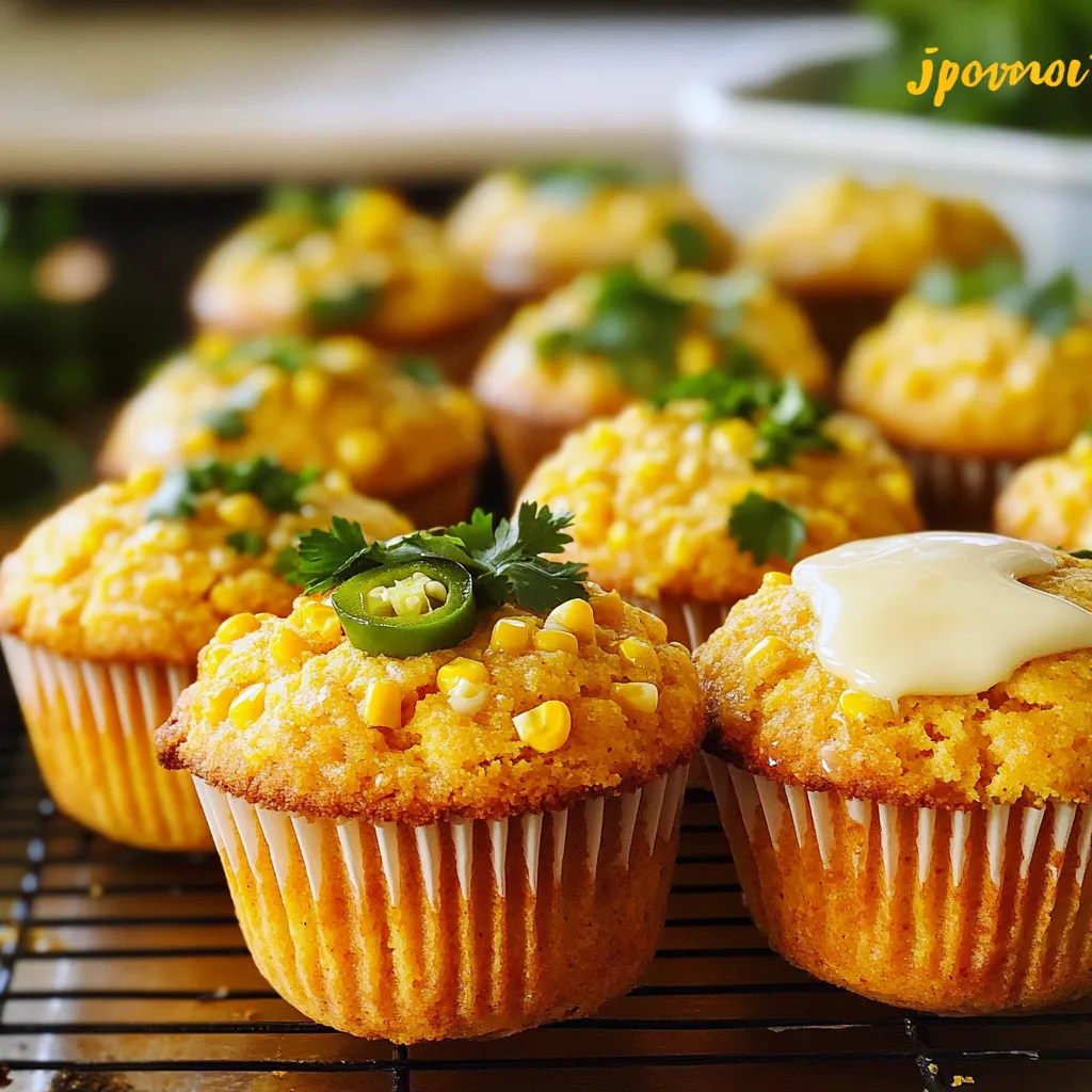 Jalapeño Cheddar Cornbread Muffins Rich and Flavorful