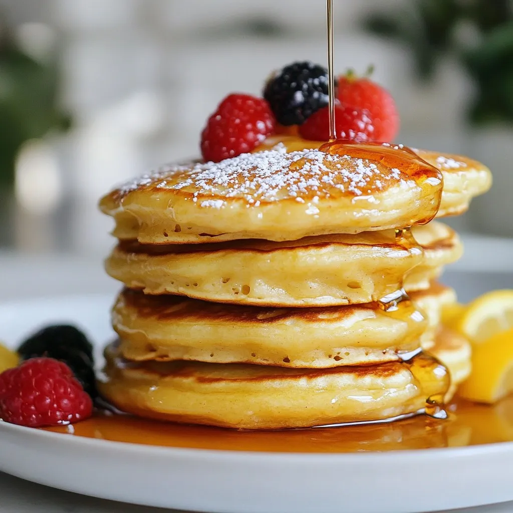 Lemon Ricotta Pancakes Fluffy and Flavorful Delight