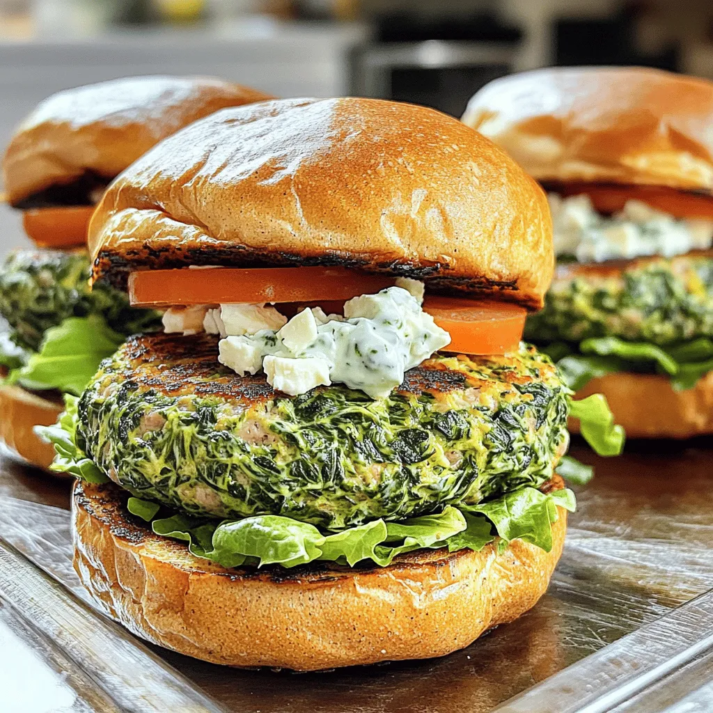 Spinach Feta Turkey Burgers Healthy and Flavorful Meal