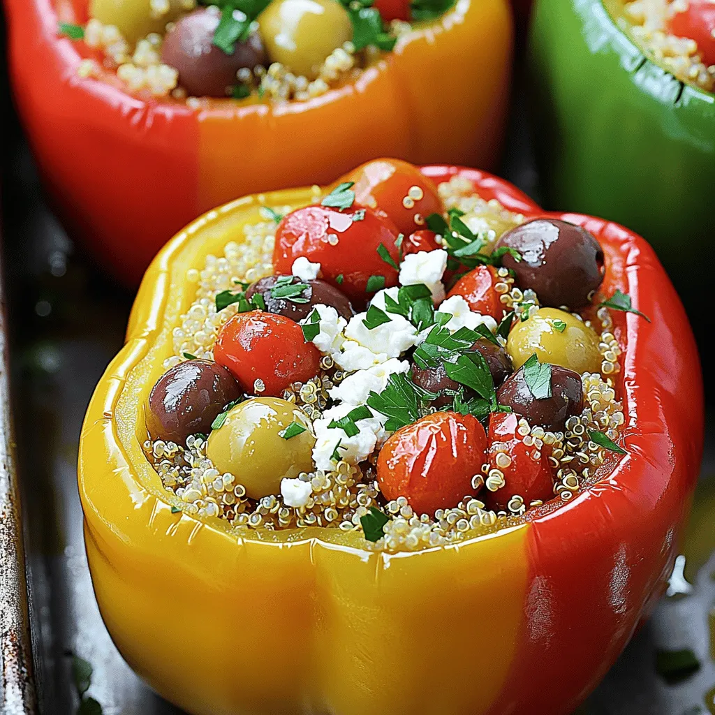 Greek Stuffed Peppers Flavorful and Healthy Delight