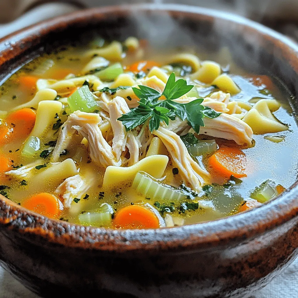 Classic Chicken Noodle Soup Flavorful and Hearty Meal