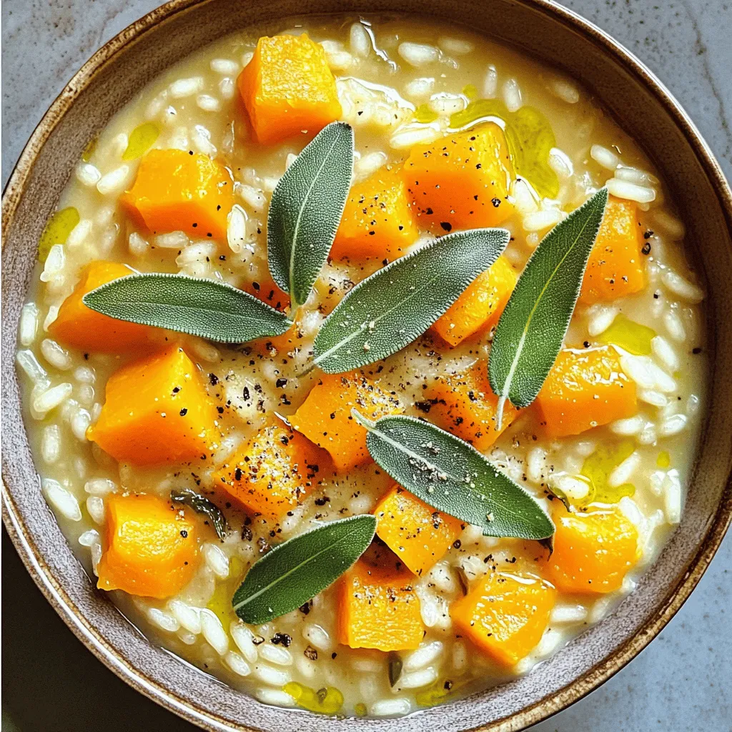 Butternut Squash Risotto with Sage Creamy Delight