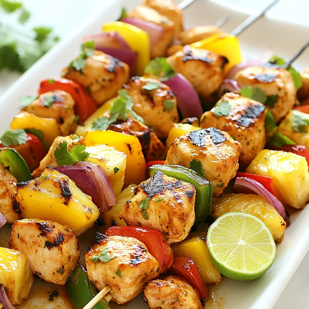 Spicy Hawaiian Chicken Kabobs Flavorful Summer Delight