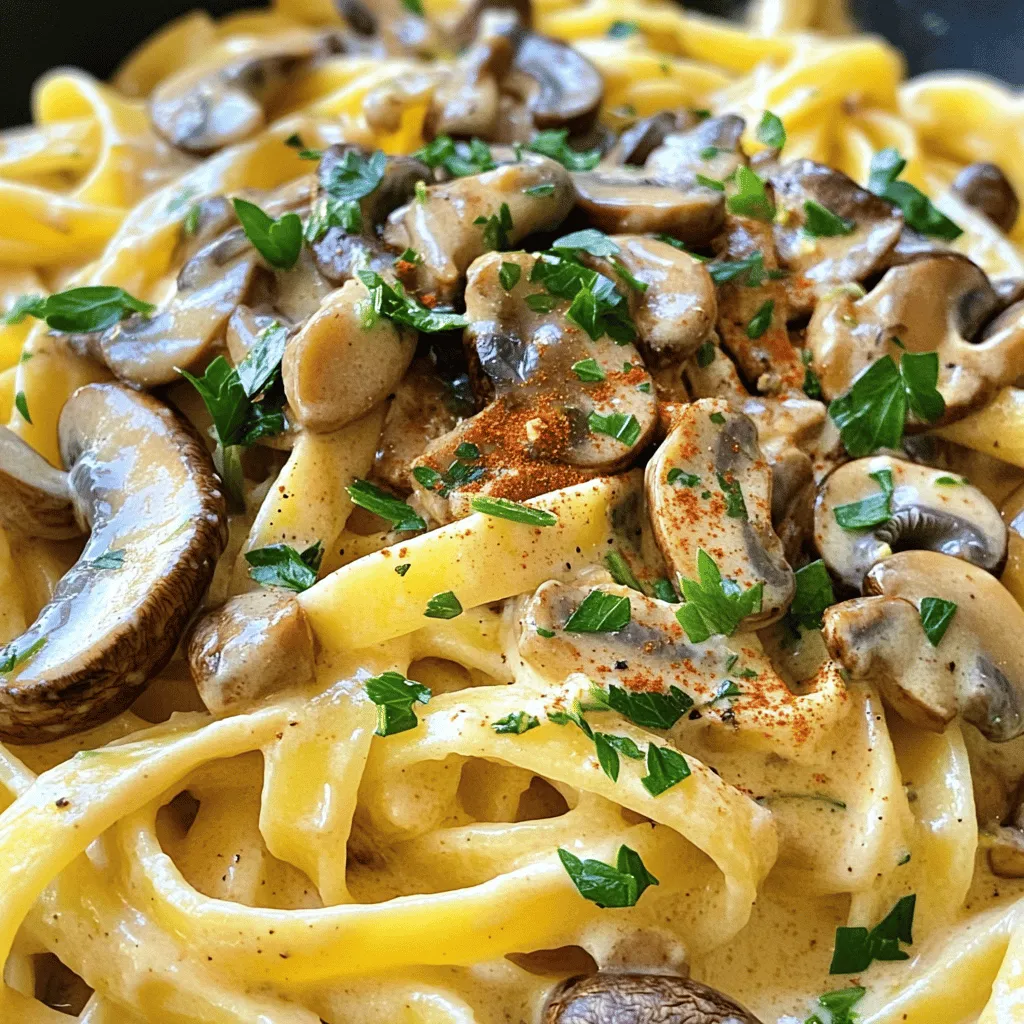 Vegan Mushroom Stroganoff Creamy and Flavorful Dish