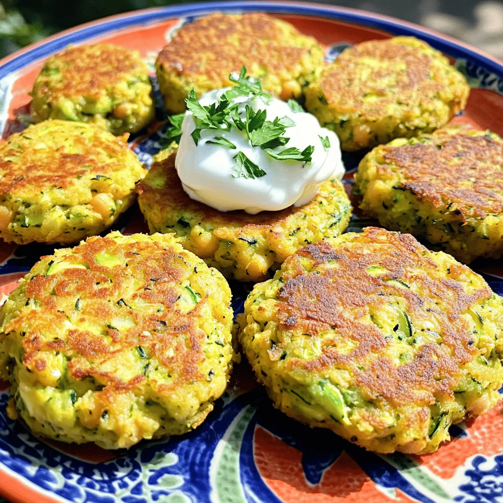 Zucchini Chickpea Patties Simple and Flavorful Meal