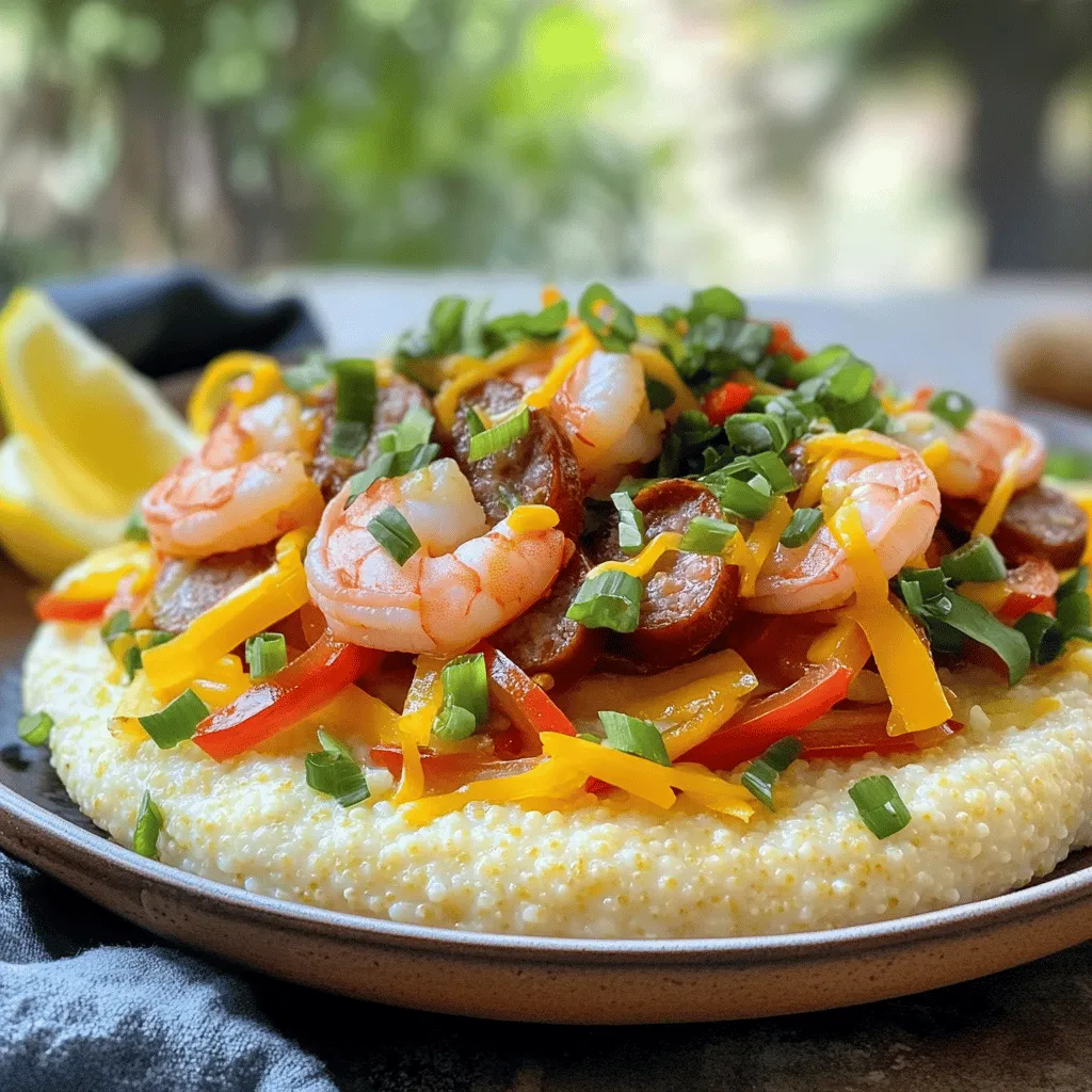 Savory Shrimp and Grits with Andouille Sausage Delight