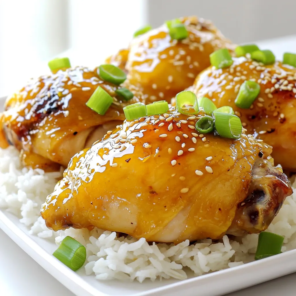 Slow Cooker Honey Garlic Chicken Thighs Simple Recipe
