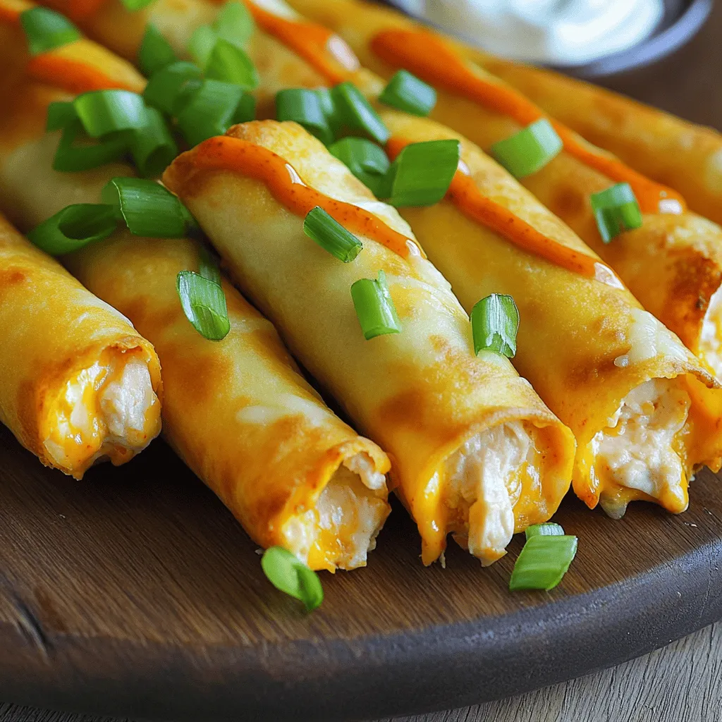 Cheesy Buffalo Chicken Taquitos Crispy and Tasty Treat