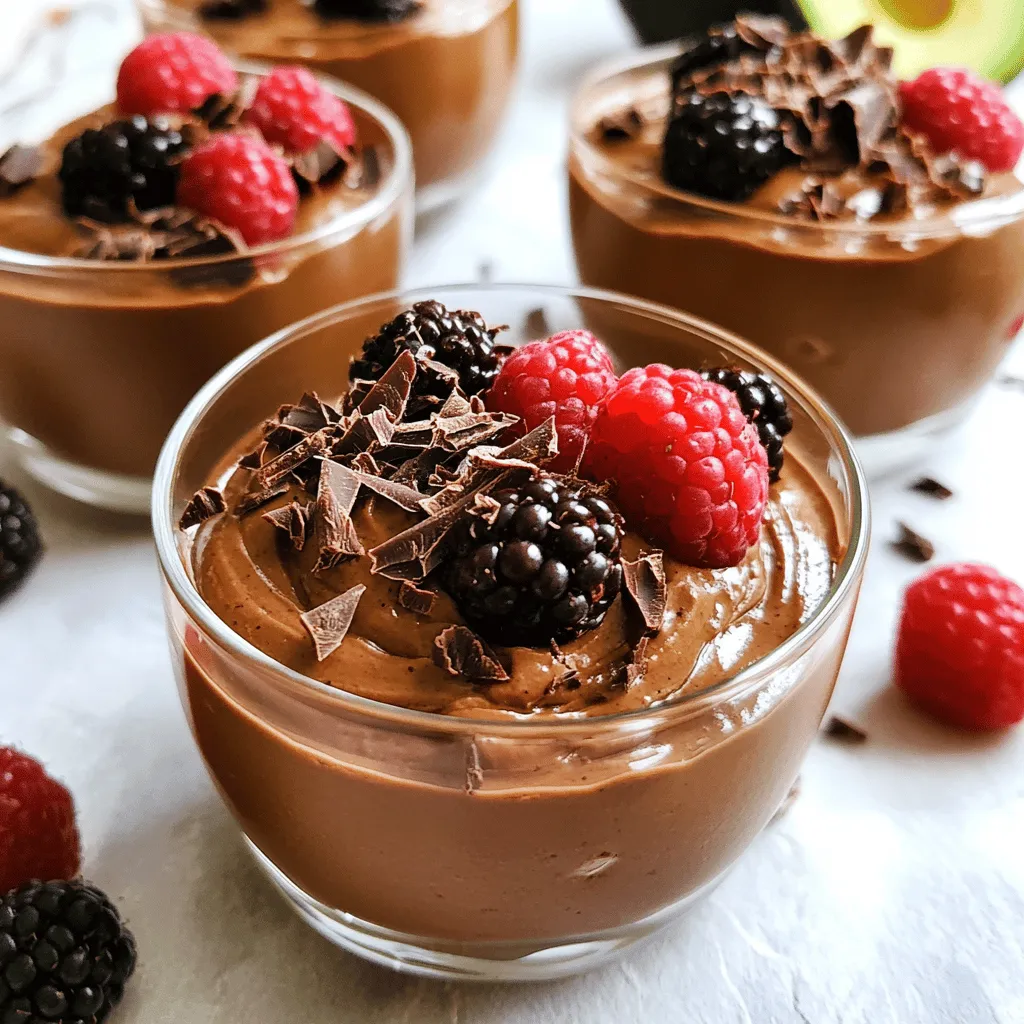 Chocolate Avocado Mousse Creamy and Delicious Dessert