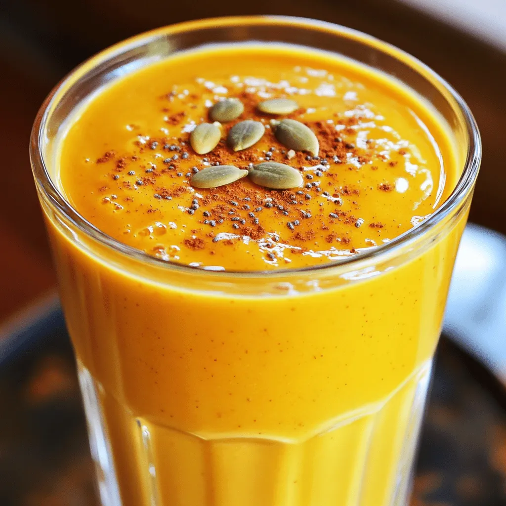 Pumpkin Spice Energy Smoothie Tasty and Nutritious Blend