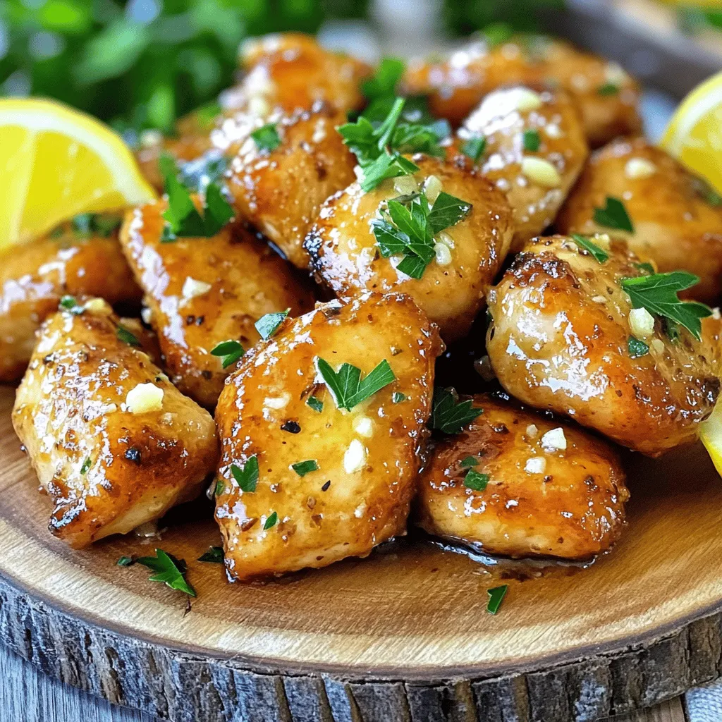 Garlic Butter Chicken Bites Savory and Simple Dish