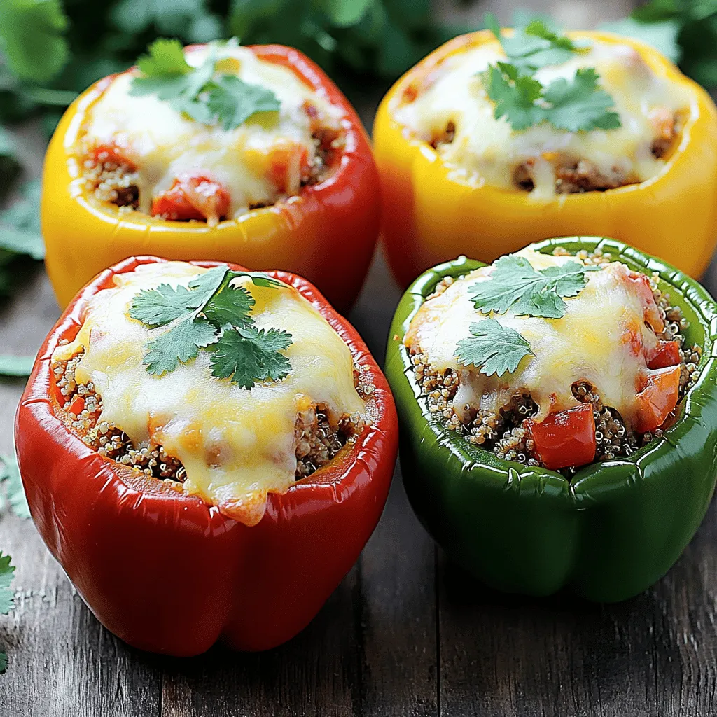 Stuffed Bell Peppers with Ground Turkey Flavor Boost