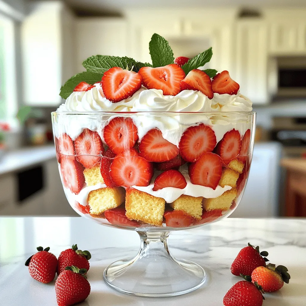 Strawberry Shortcake Trifle Delightful and Easy Recipe