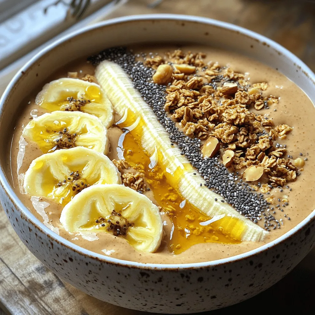 Peanut Butter Banana Smoothie Bowl Healthy Delight