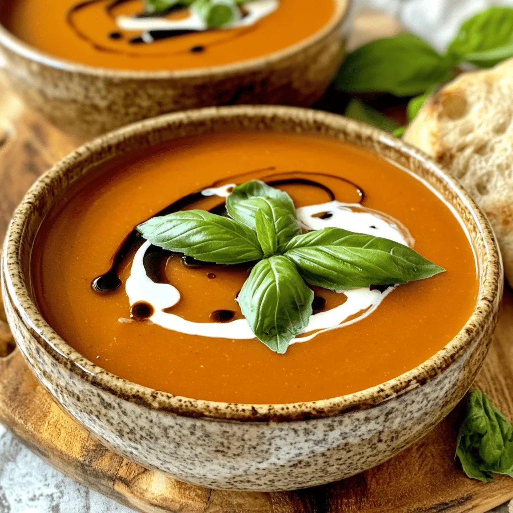 Creamy Tomato Basil Soup Flavorful and Simple Recipe