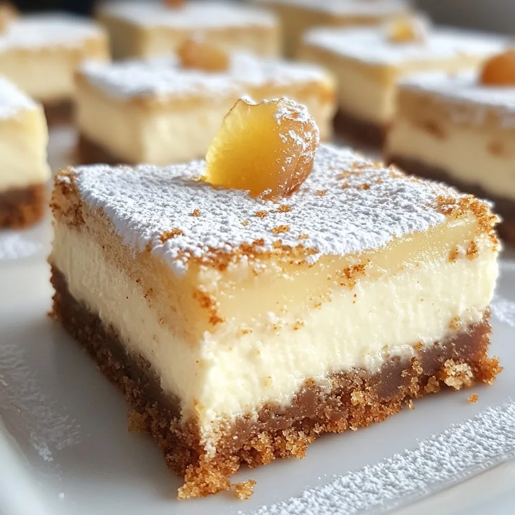 Gingerbread Cheesecake Bars Delightful Holiday Treat