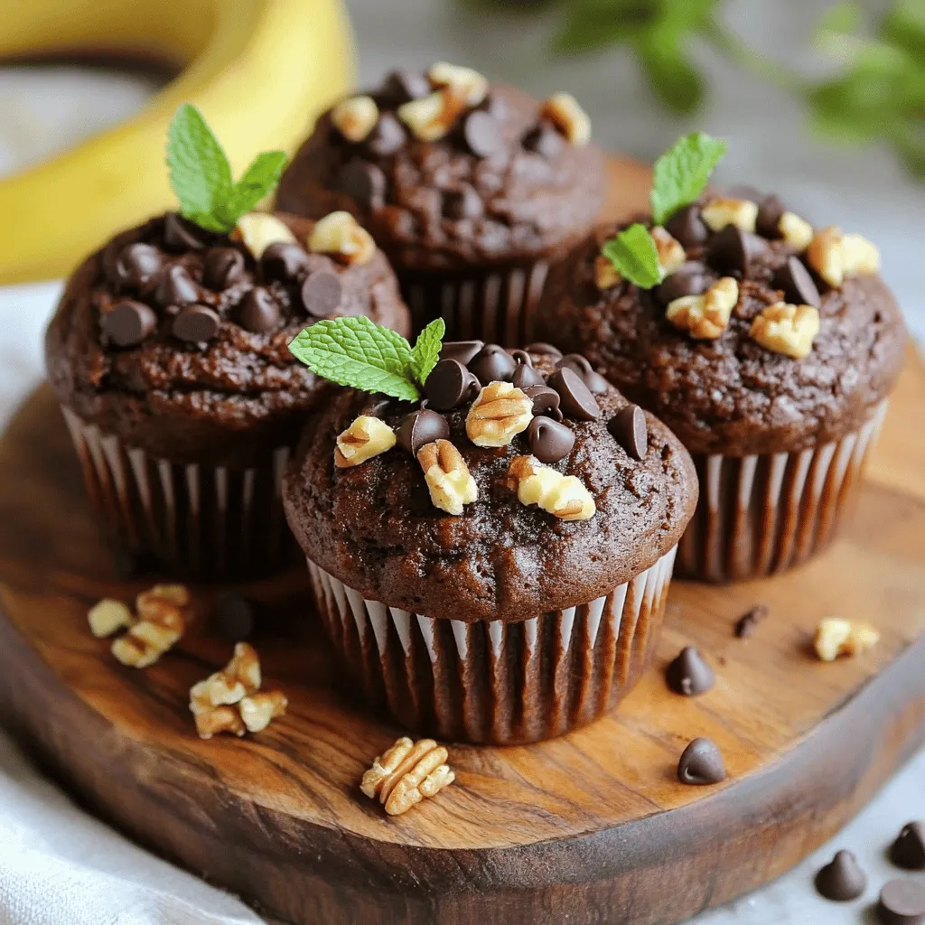 Healthy Chocolate Banana Muffins Easy and Delicious Treat
