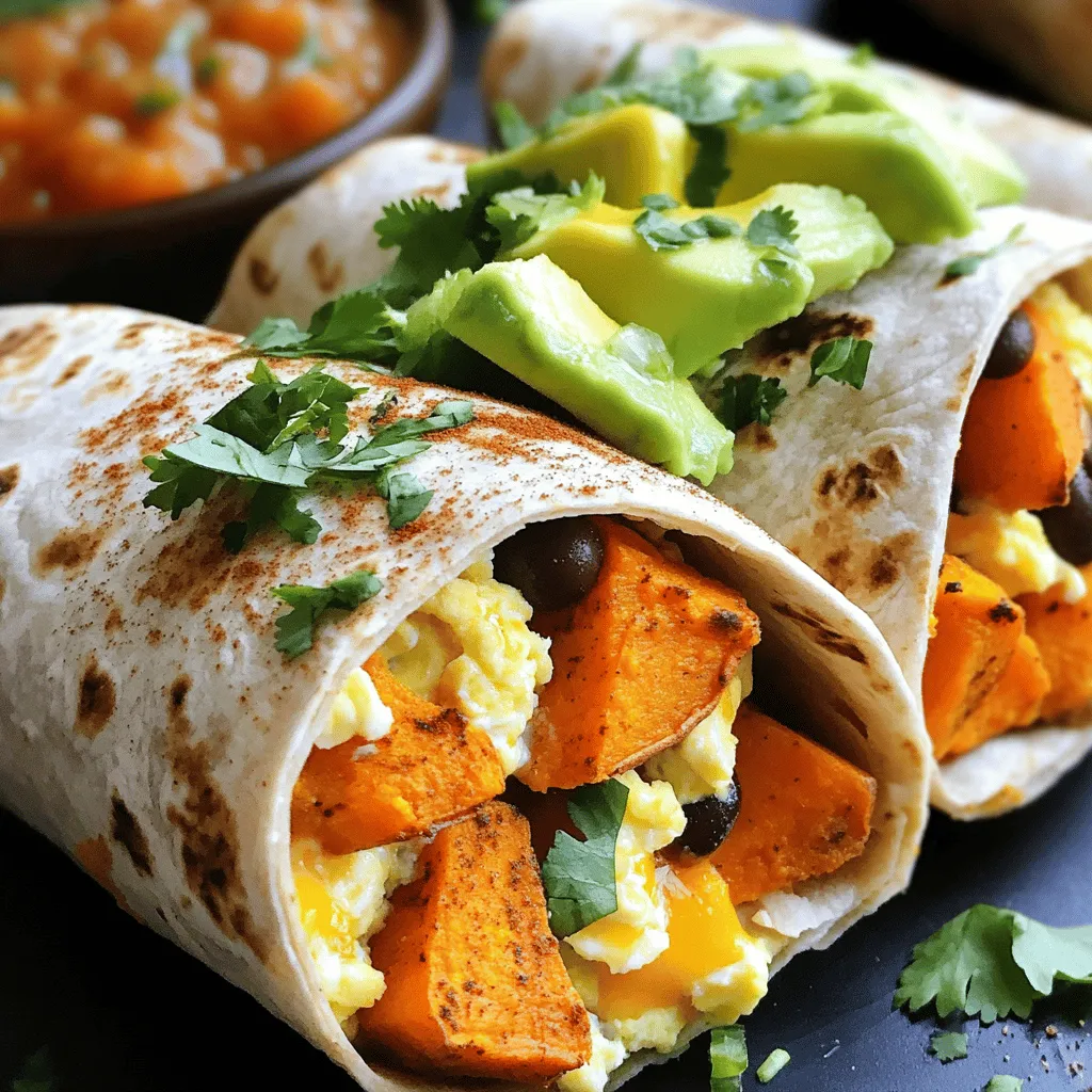 Sweet Potato Breakfast Burritos Easy and Flavorful Meal