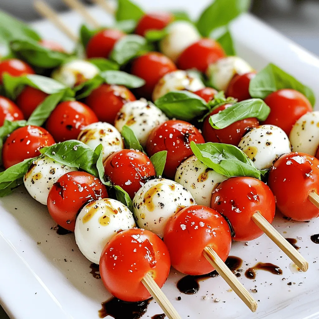 Caprese Salad Skewers Tasty and Fresh Appetizer