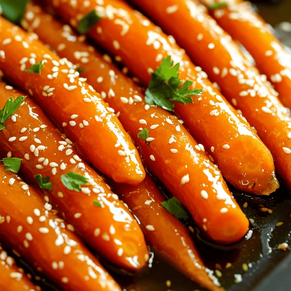 Savory Sesame Honey Glazed Carrots Easy Recipe