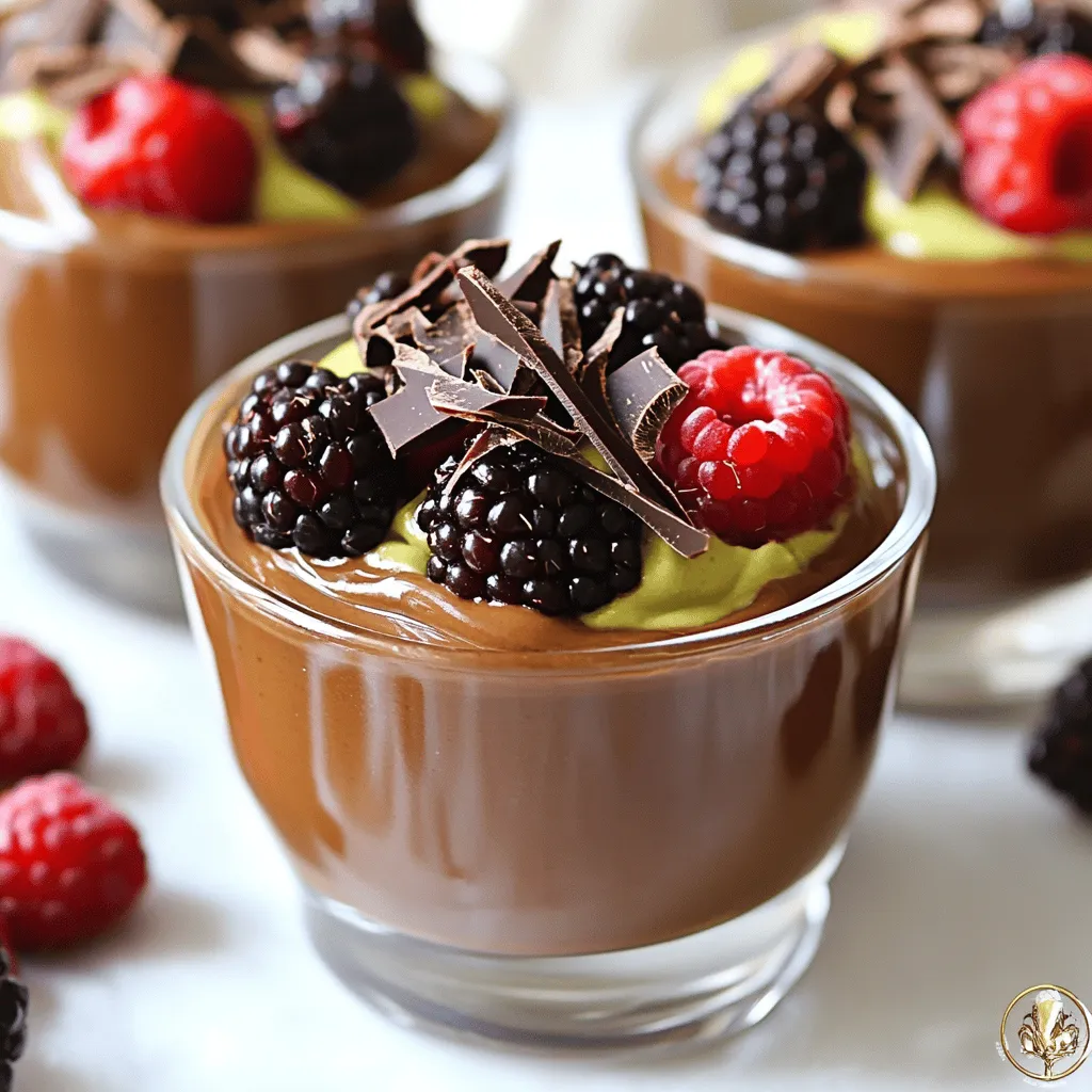 Chocolate Avocado Mousse Silky and Healthy Dessert