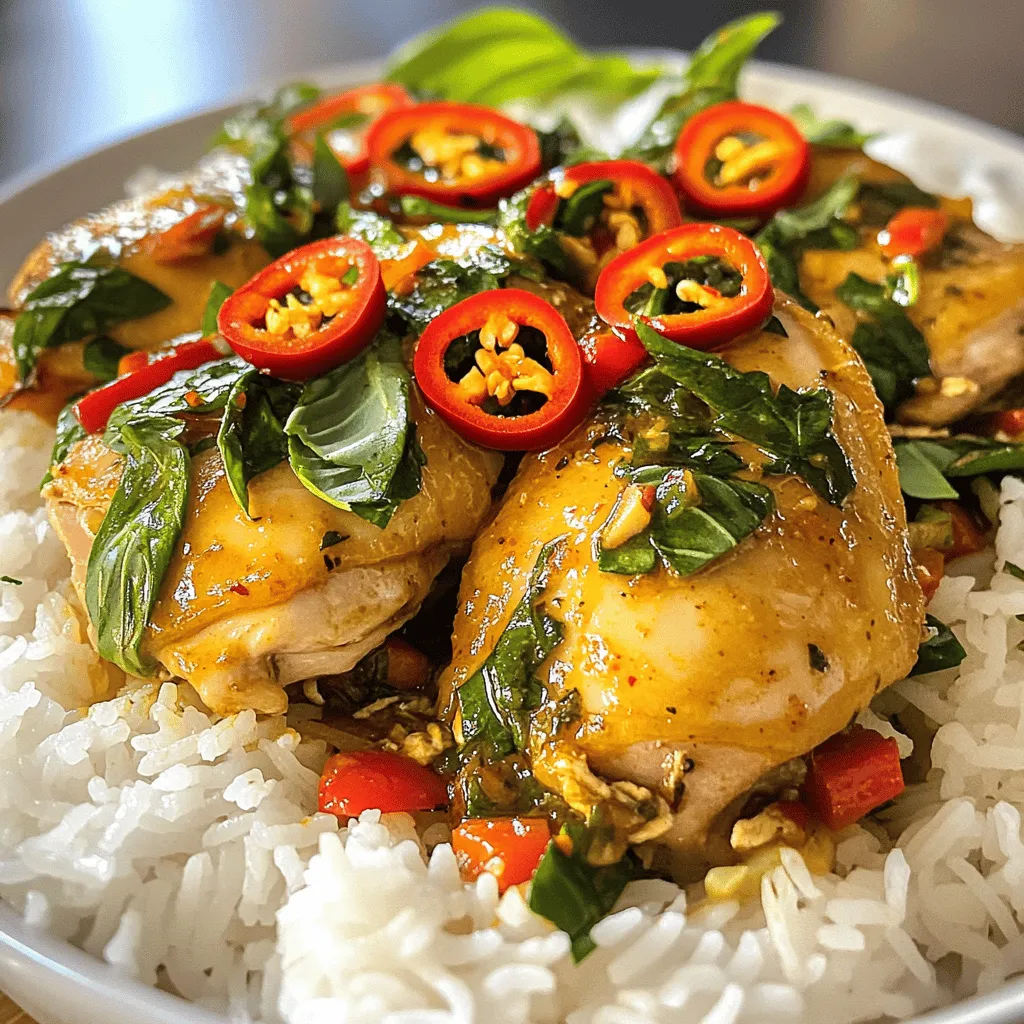 Spicy Thai Basil Chicken Flavorful and Easy Recipe