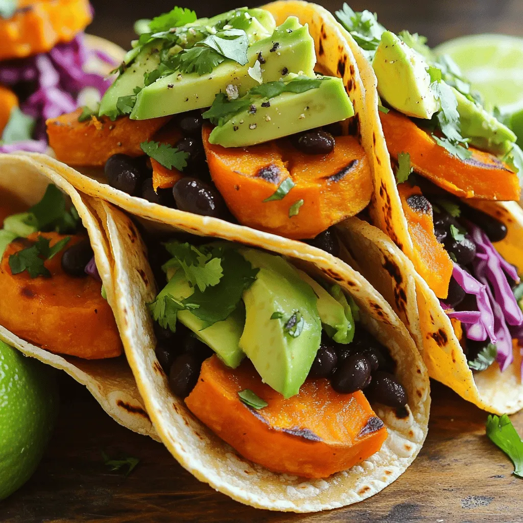 Sweet Potato Black Bean Tacos Flavorful and Easy Meal