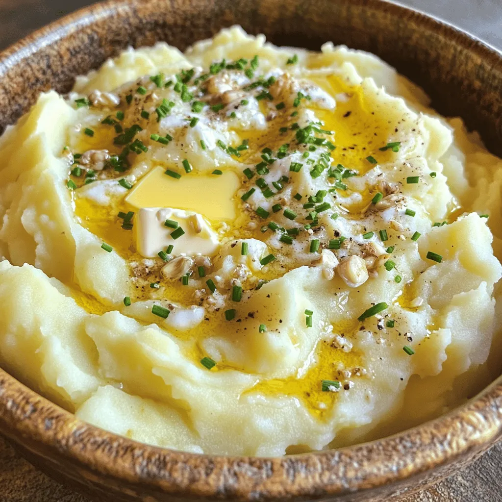 Creamy Garlic Mashed Potatoes Perfectly Whipped Delight