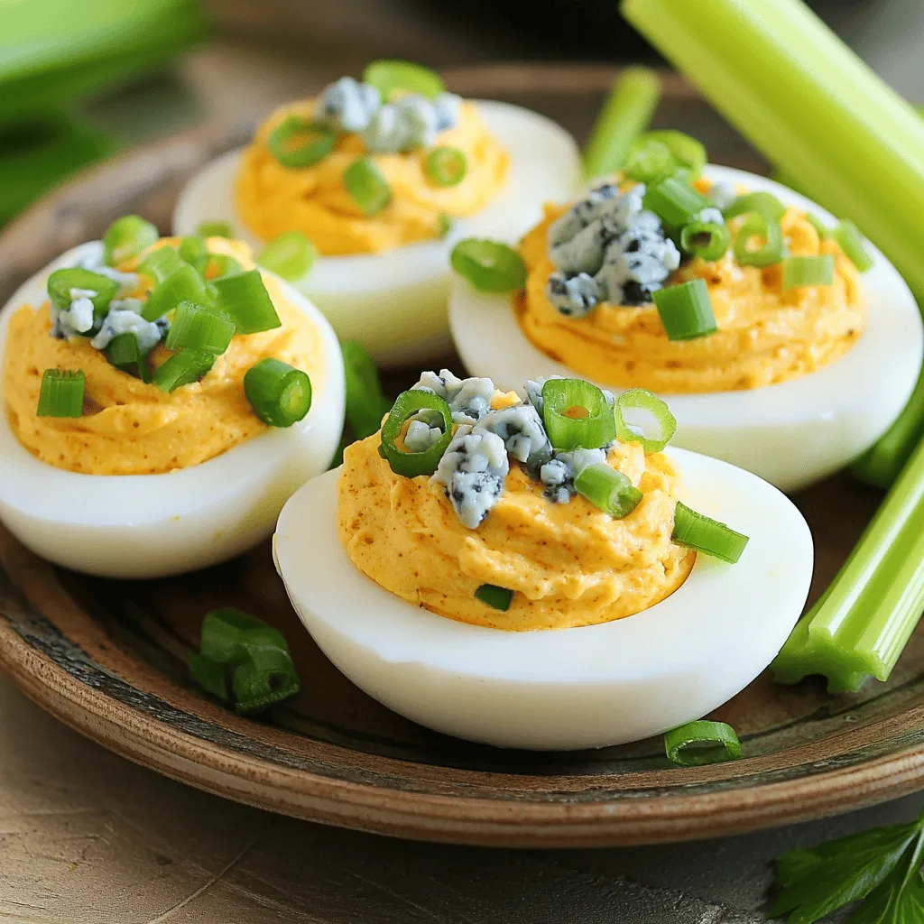 Buffalo Deviled Eggs Flavorful and Easy Appetizer