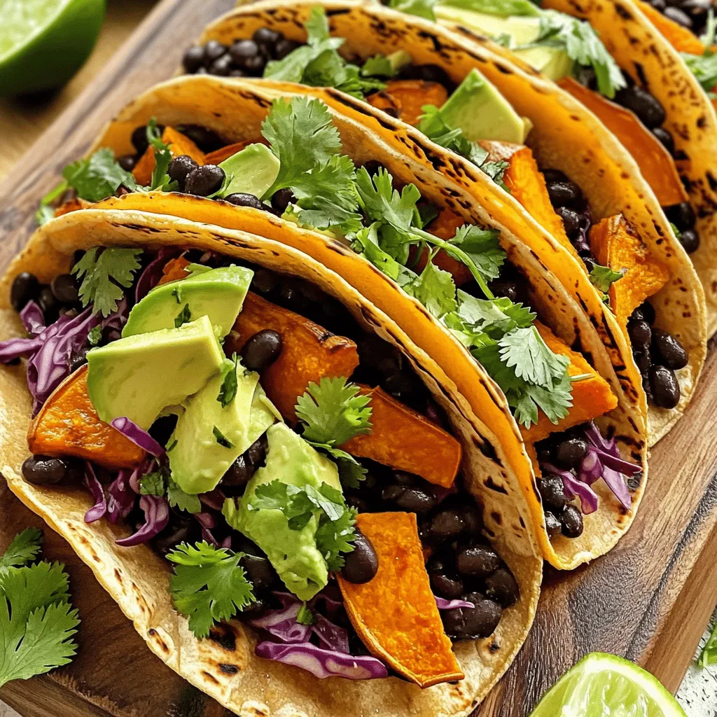 Sweet Potato Black Bean Tacos Flavorful and Filling Meal