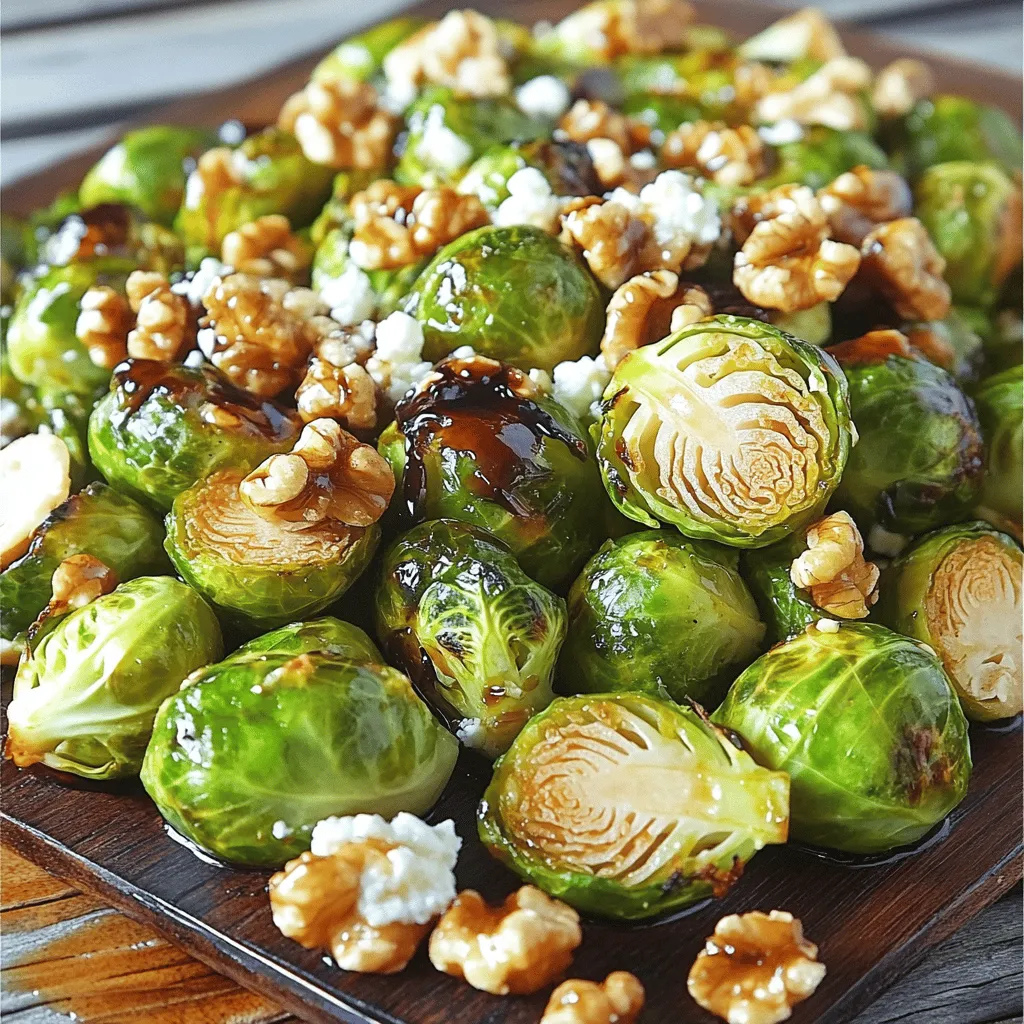 Balsamic Glazed Brussels Sprouts Tasty and Simple Dish