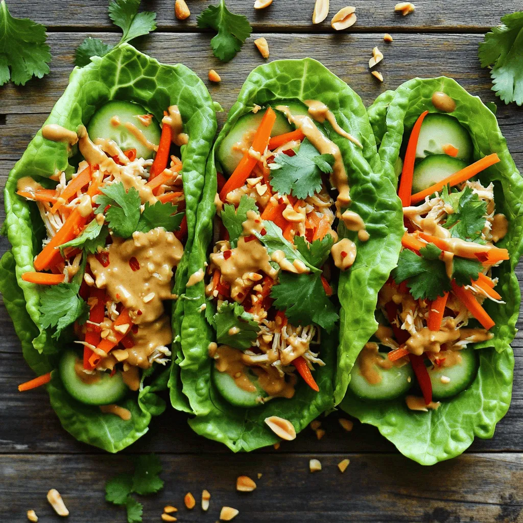 Thai Peanut Chicken Wraps Easy and Tasty Meal Idea