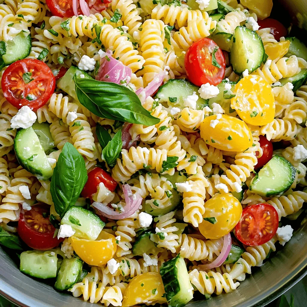Lemon Basil Pasta Salad Fresh and Flavorful Delight