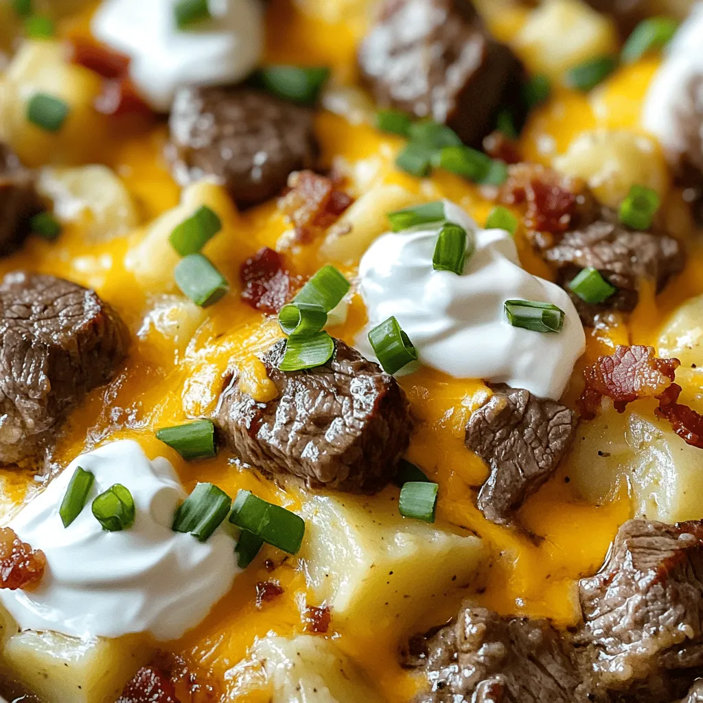Crockpot Loaded Steak and Potato Bake Delightful Recipe