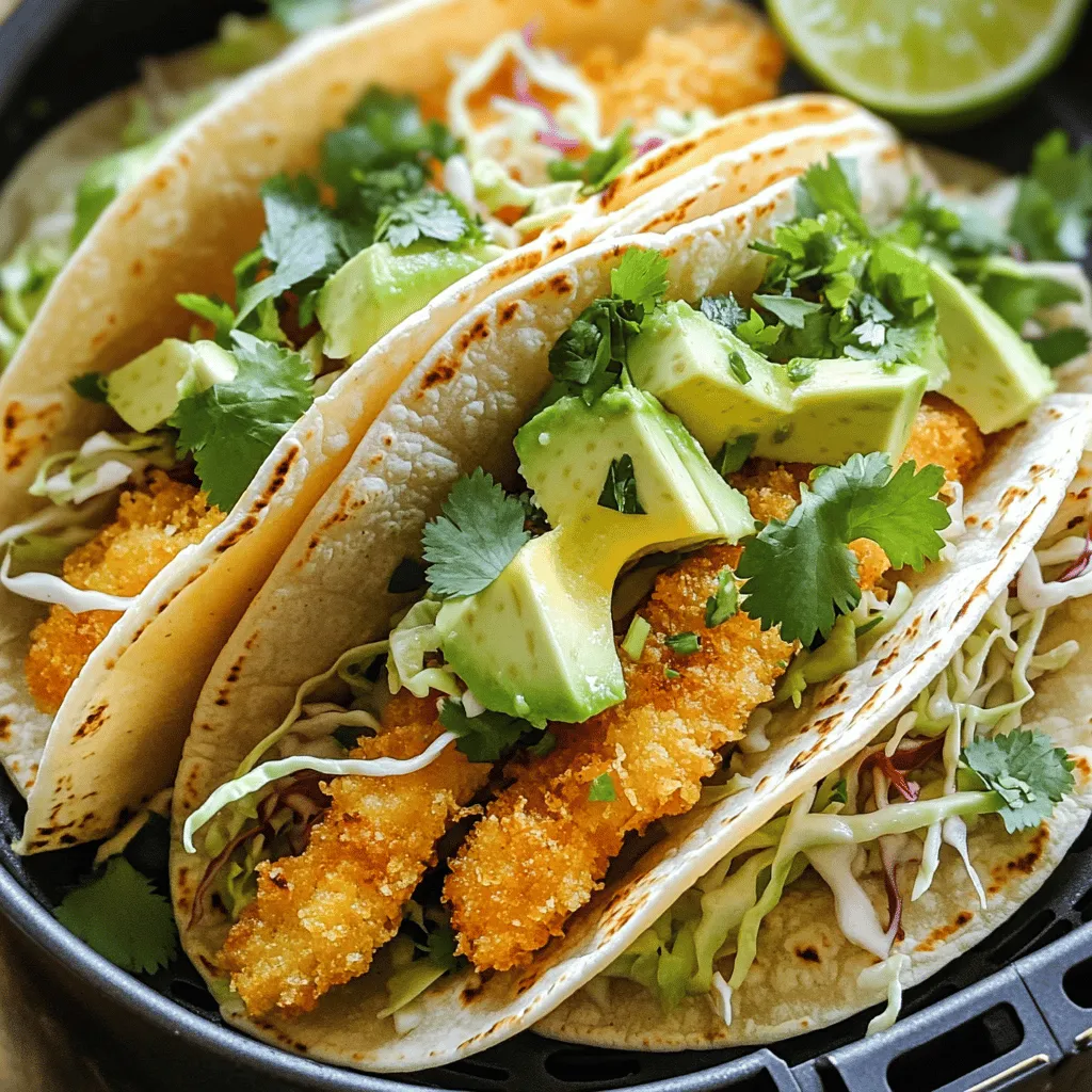 Air Fryer Fish Tacos Crispy and Flavorful Delight