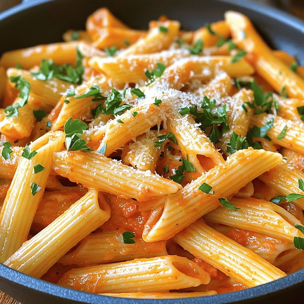 Creamy Roasted Red Pepper Pasta Tasty Dinner Delight