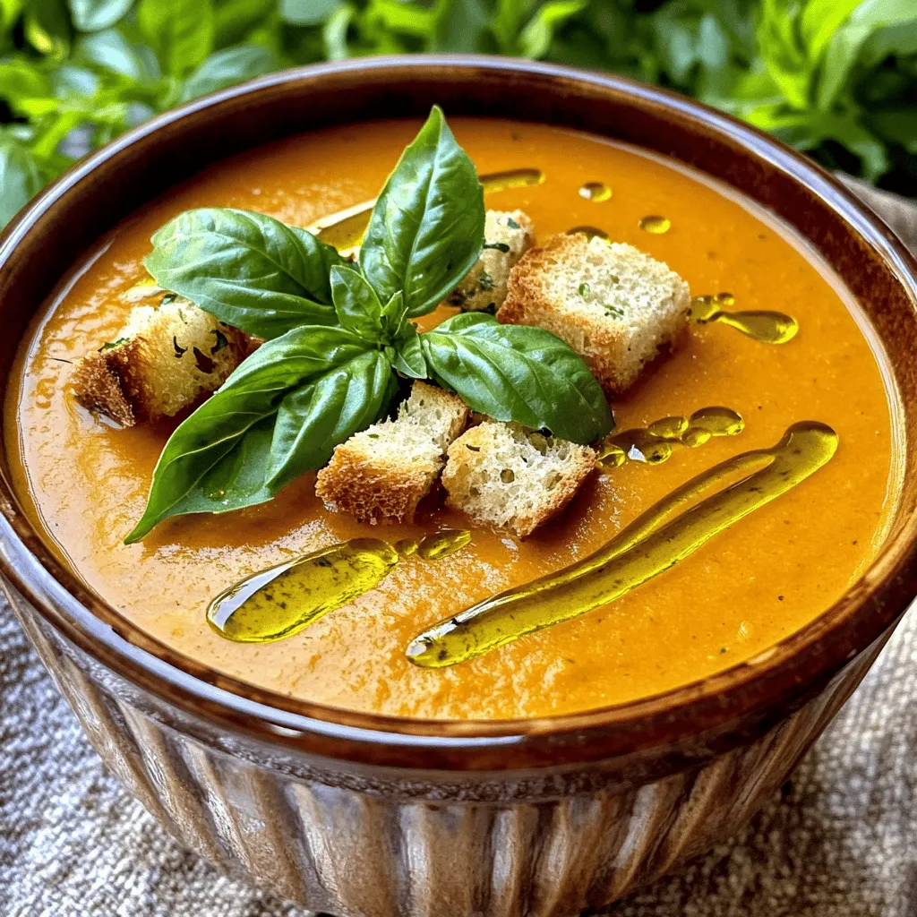 Creamy Tomato Basil Soup Flavorful &#038; Easy Recipe