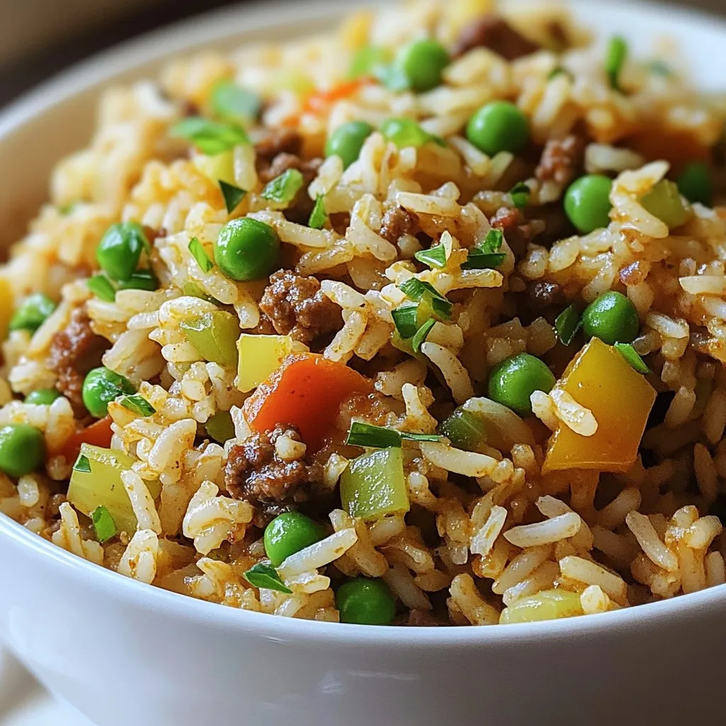 Spicy Cajun Dirty Rice Flavorful and Hearty Meal