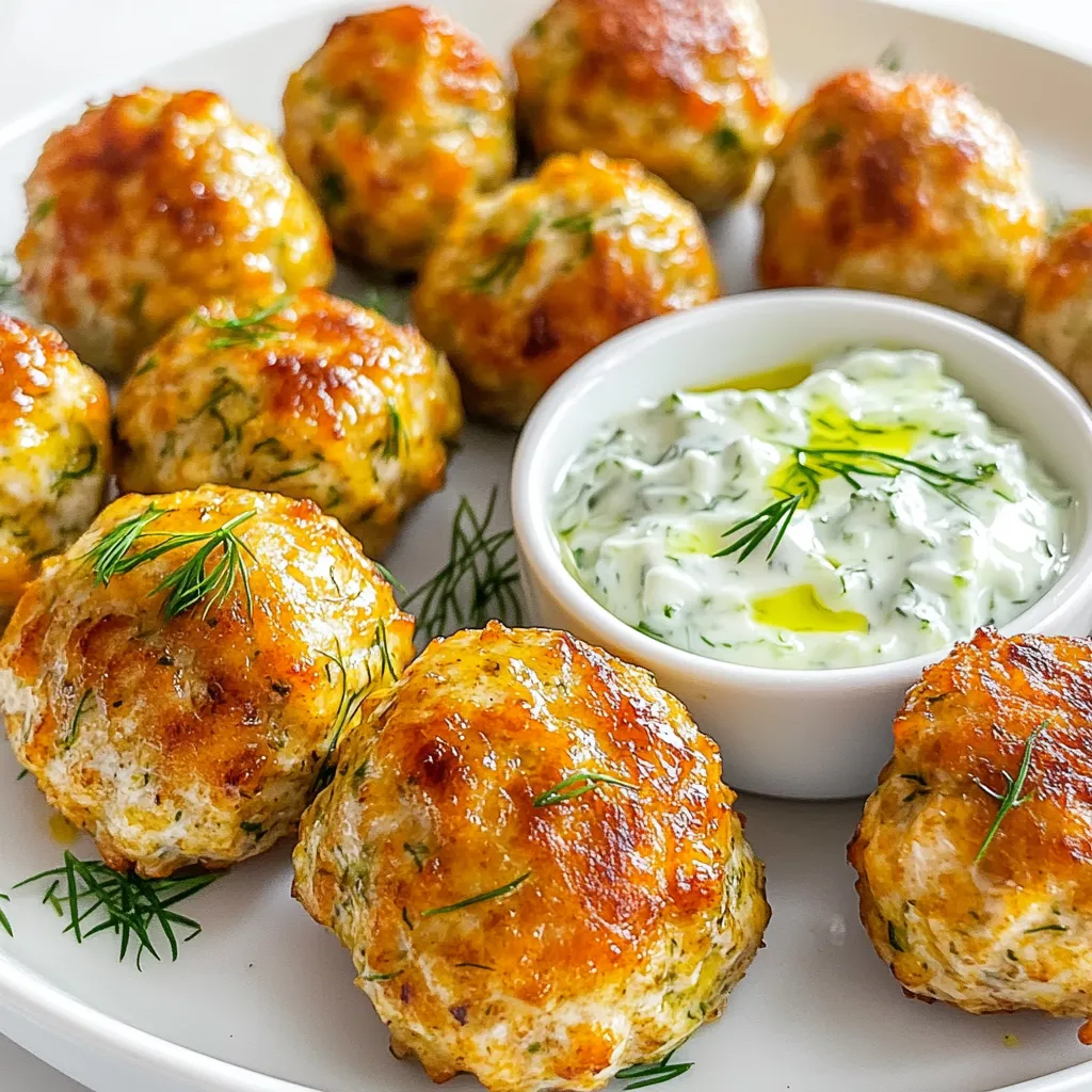 Tzatziki Chicken Meatballs Fresh and Flavorful Recipe