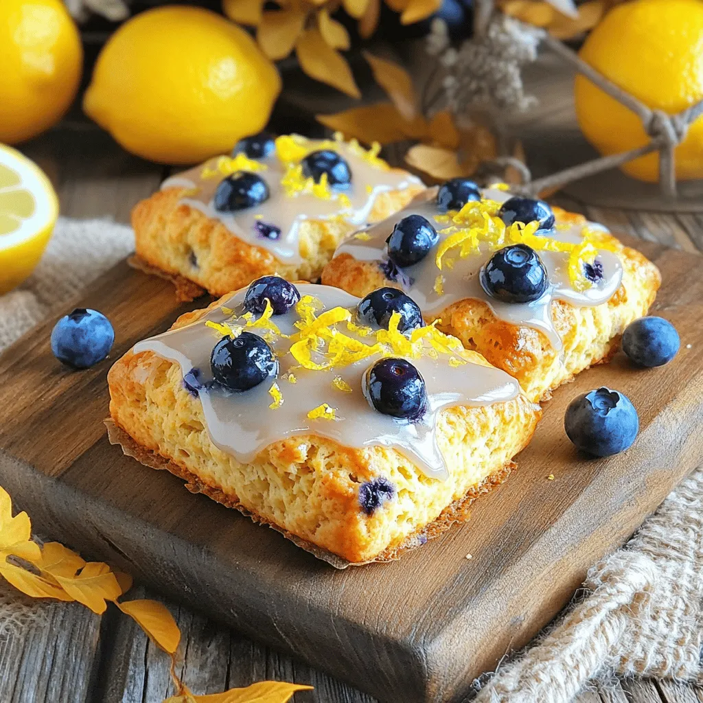 Lemon Blueberry Scones Fresh and Flavorful Delight