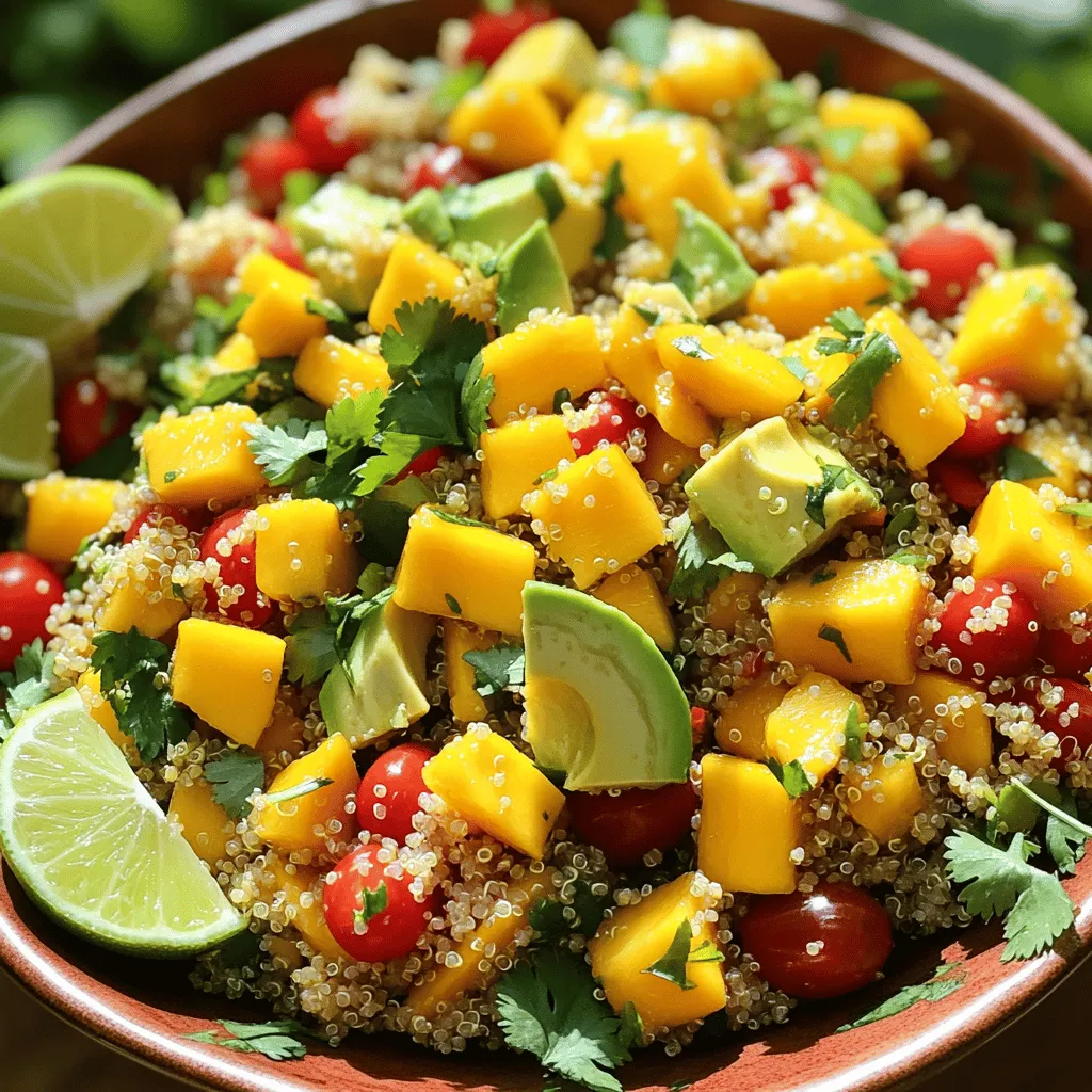Mango Avocado Quinoa Salad Fresh and Healthy Delight