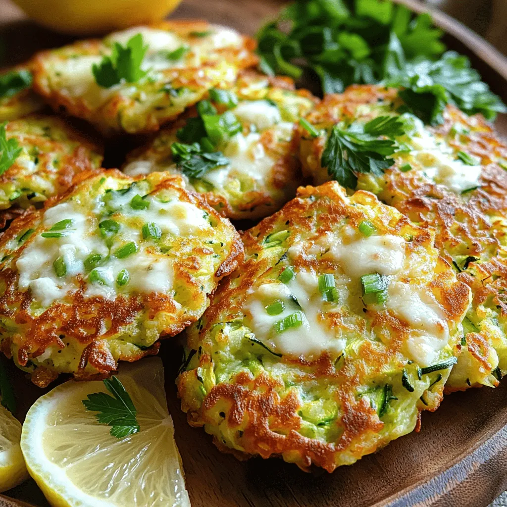 Savory Cheesy Zucchini Fritters Simple and Tasty Meal