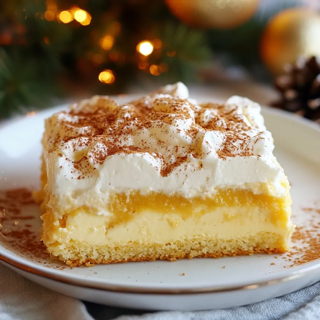 Eggnog Poke Cake Irresistible Holiday Dessert Treat
