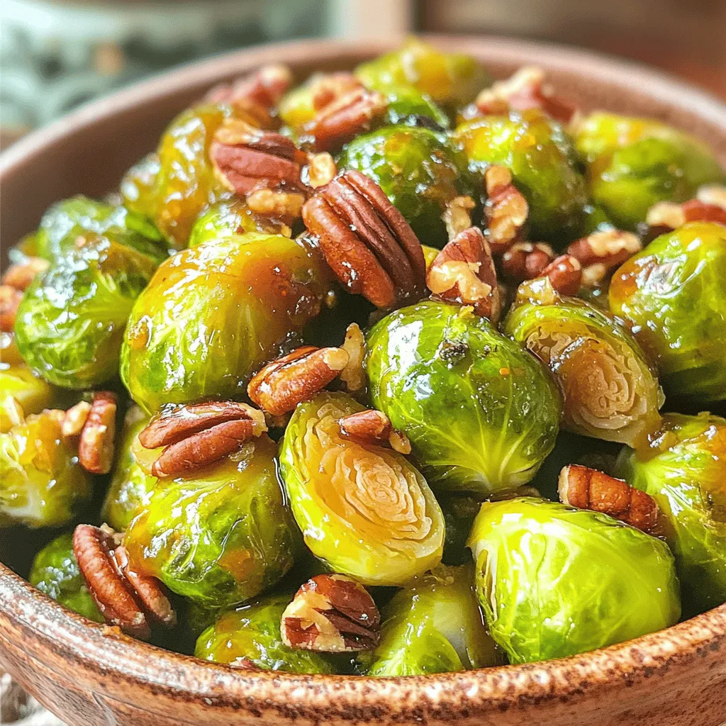 Maple Glazed Brussels Sprouts Tasty Side Dish Recipe