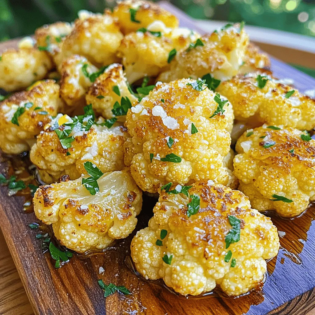 Garlic Lemon Roasted Cauliflower Flavorful Delight