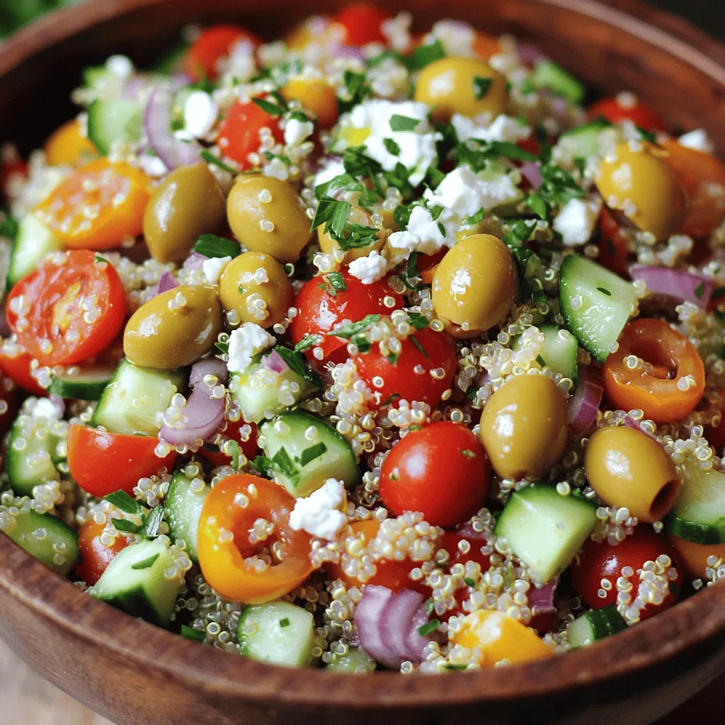 Mediterranean Quinoa Salad Fresh and Flavorful Dish