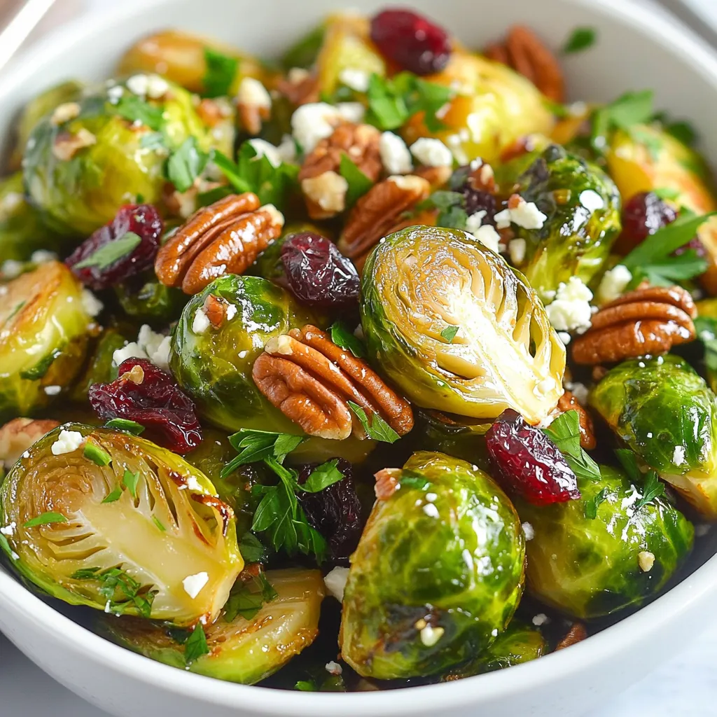 Maple Glazed Brussels Sprouts Salad Fresh and Tasty