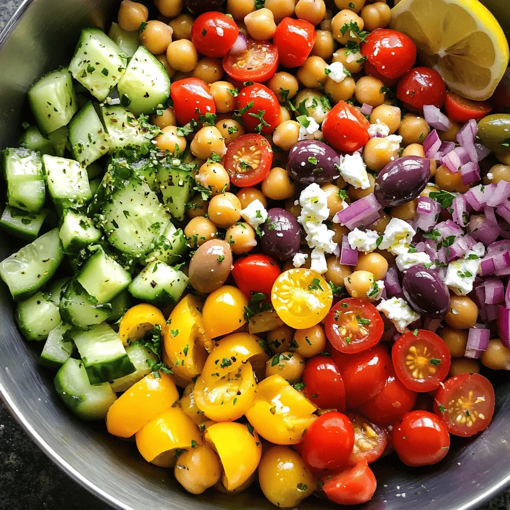Greek Chickpea Salad Fresh and Flavorful Delight