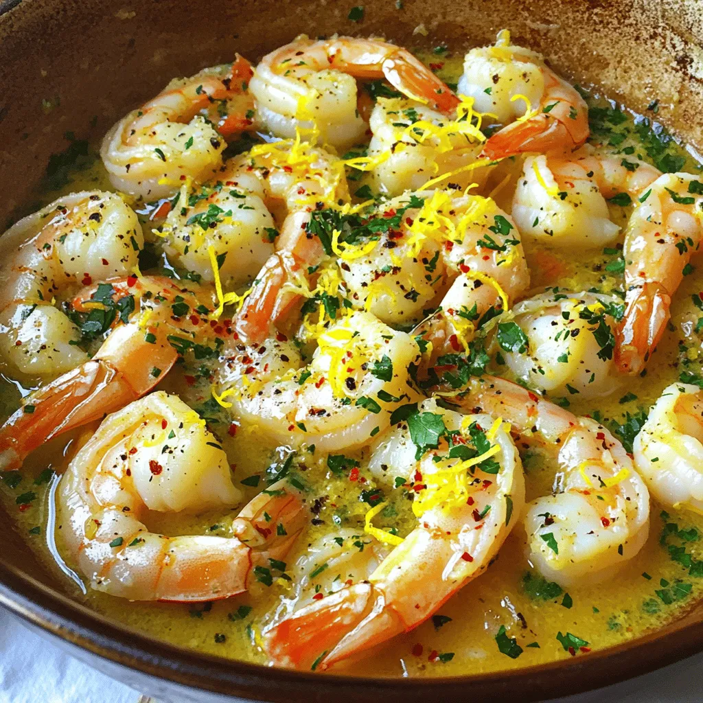 Zesty Lemon Garlic Shrimp Fresh and Tasty Dish